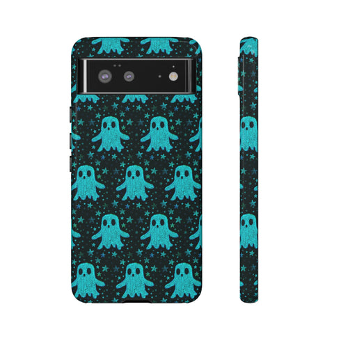 Blue Kawaii Ghost Phone Case